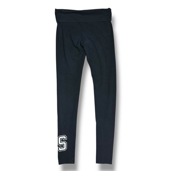 Y2K Victorias Secret Leggings 2 Pair Fold Over Graphic Print Womens Size M Long - Picture 5 of 16